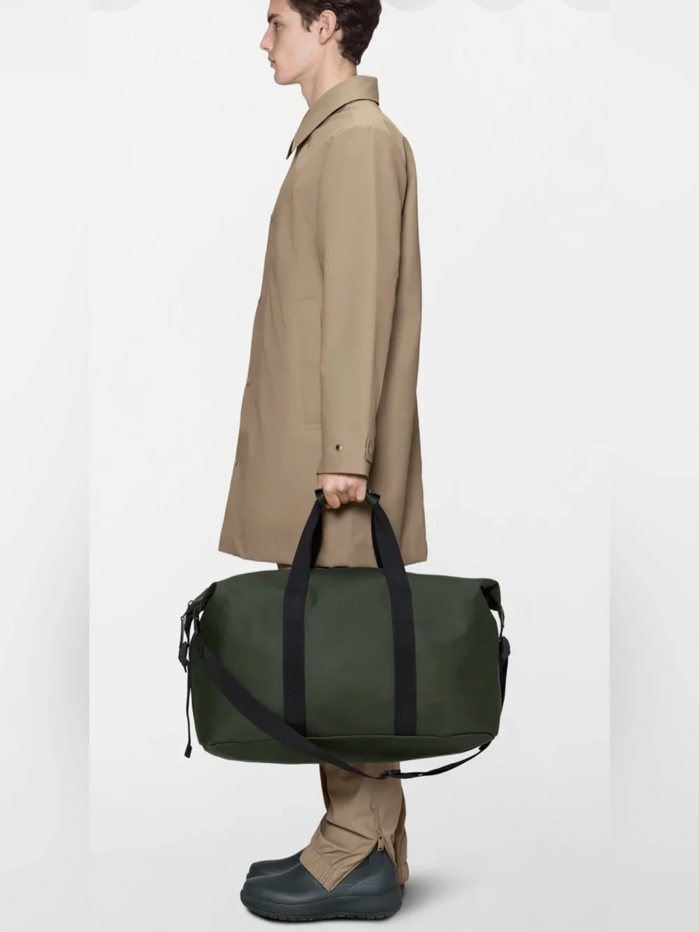 NWT Unisex Hilo Weekend W3 Green Bag Duffel w/Black Straps LARGE